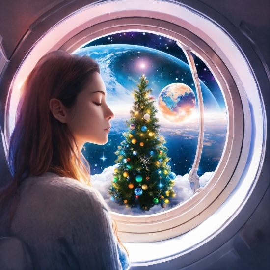 Christmas Tree, Sky, World, Christmas Ornament, Lighting, Happy