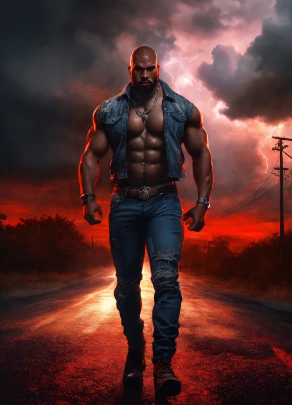 Cloud, Outerwear, Muscle, Sky, Flash Photography, Sleeve