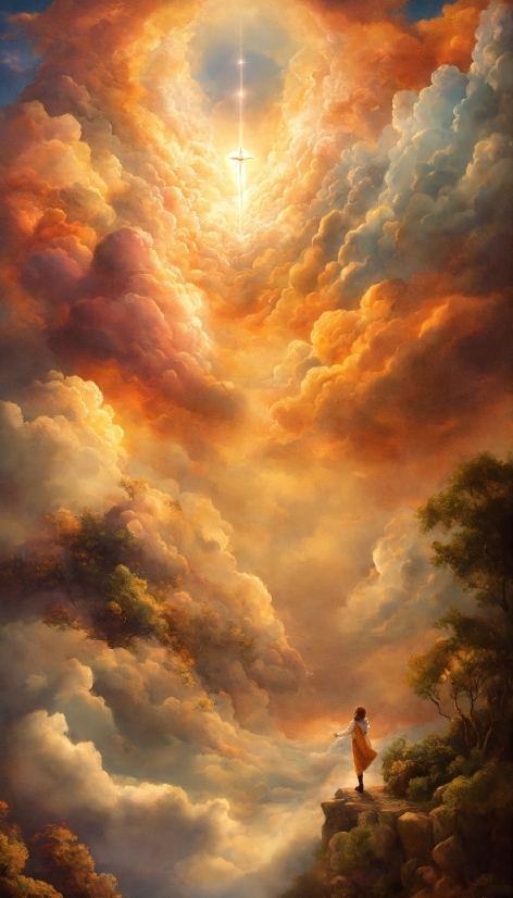 Cloud, Sky, Atmosphere, Afterglow, Light, World