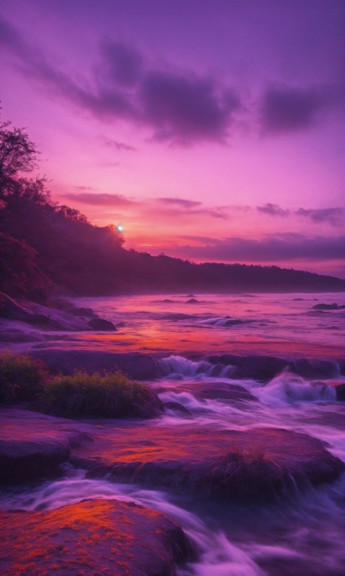Cloud, Water, Sky, Atmosphere, Afterglow, Purple
