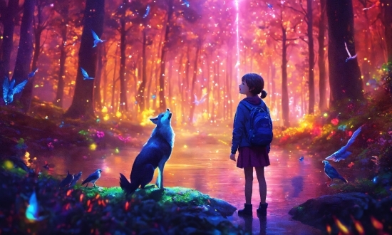 Data Analytics And Artificial Intelligence, Plant, Light, Purple, People In Nature, Entertainment