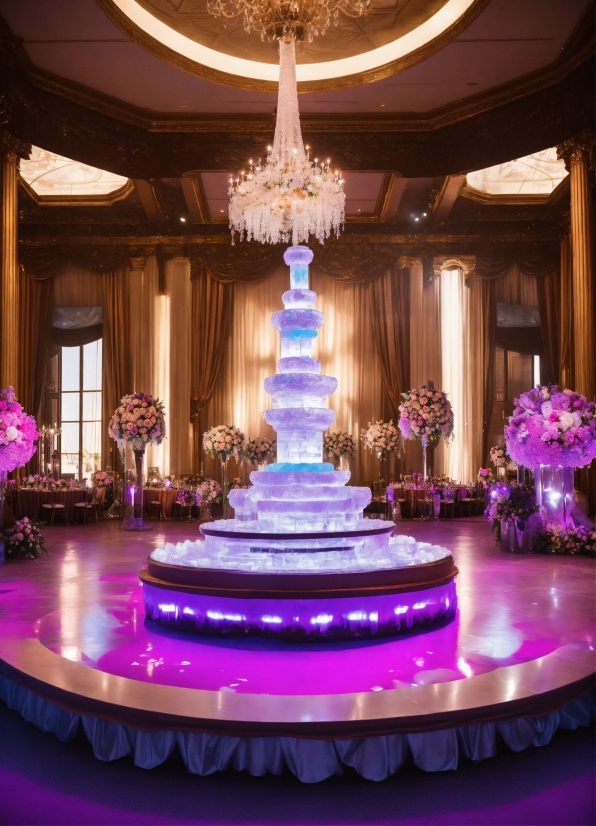 Decoration, Light, Chair, Purple, Lighting, Plant