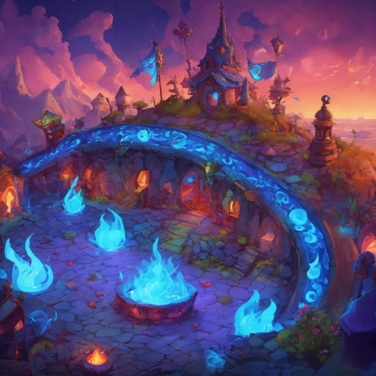 Digital Ai Software, World, Mythical Creature, Lighting, Purple, Cg Artwork