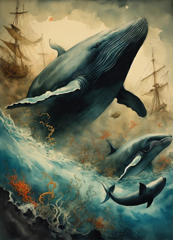 Download Background Wallpaper For Laptop, Water, Fin, Underwater, Fish, Art