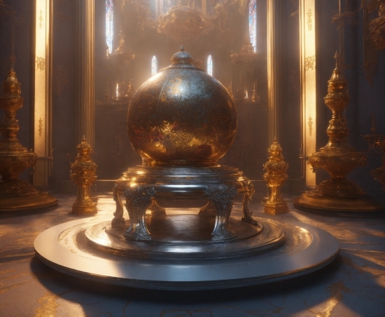 Emotional Ai, Building, Amber, Temple, Sculpture, Art