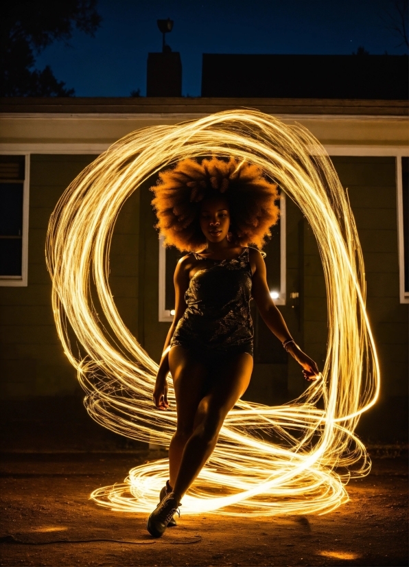 Entertainment, Performing Arts, Flash Photography, Poi, Heat, Fire
