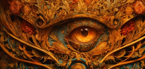 Eye, Eyelash, Wood, Iris, Pattern, Art