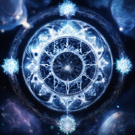 Eye, Organism, Art, Electric Blue, Circle, Symmetry