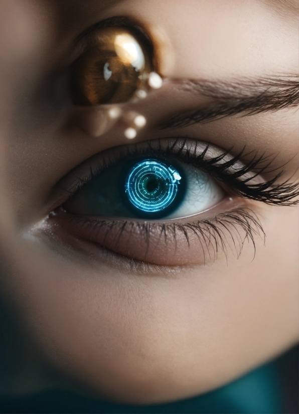 Eyebrow, Eye, Eyelash, Blue, Eye Liner, Iris