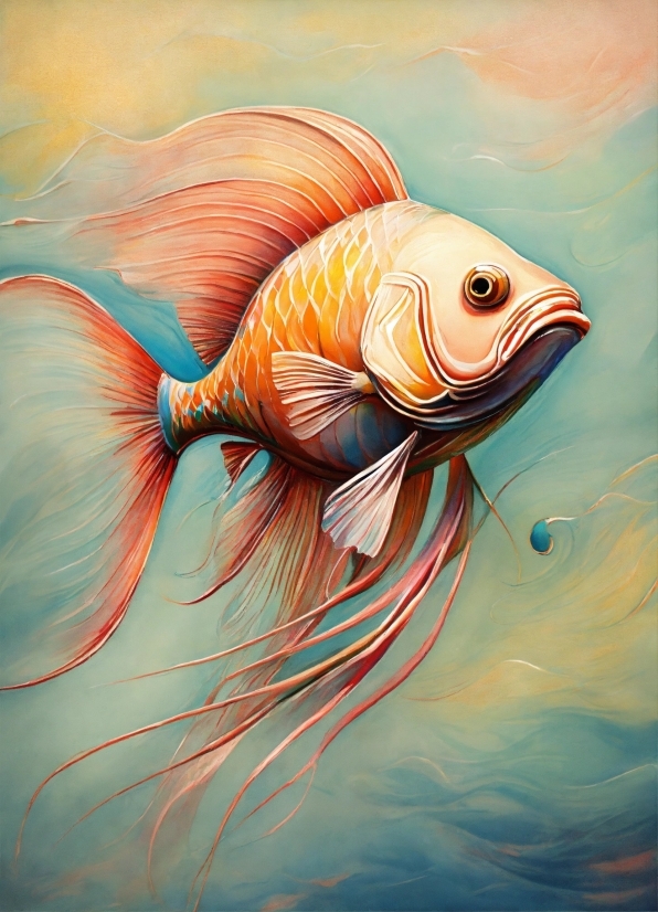 Fin, Underwater, Fish, Art, Marine Biology, Painting