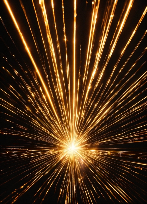Fireworks, Gold, Line, Celebrating, Technology, Midnight