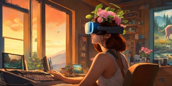 Flower, Plant, Computer Keyboard, Computer, Personal Computer, Peripheral