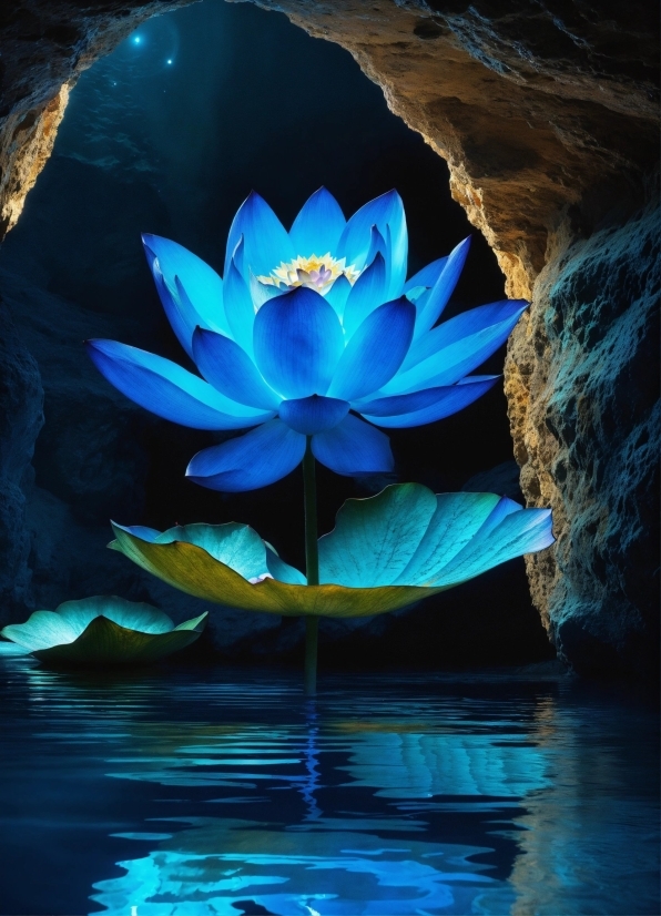 Flower, Plant, Water, Blue, Botany, Liquid