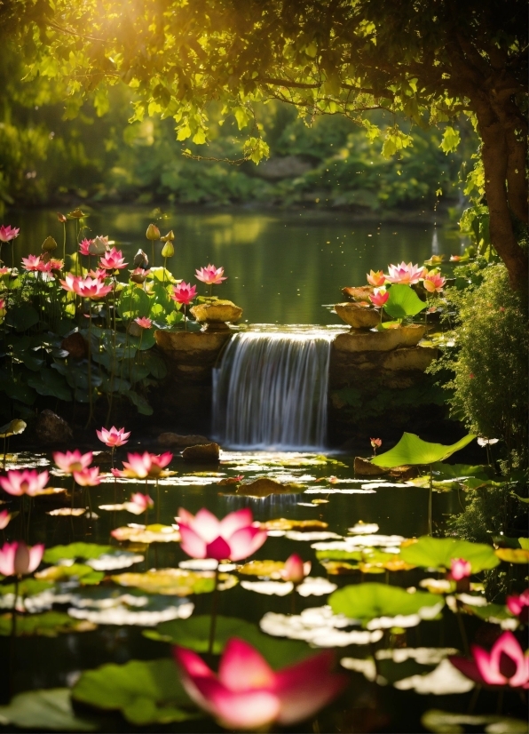 Flower, Water, Plant, Light, Natural Landscape, Natural Environment