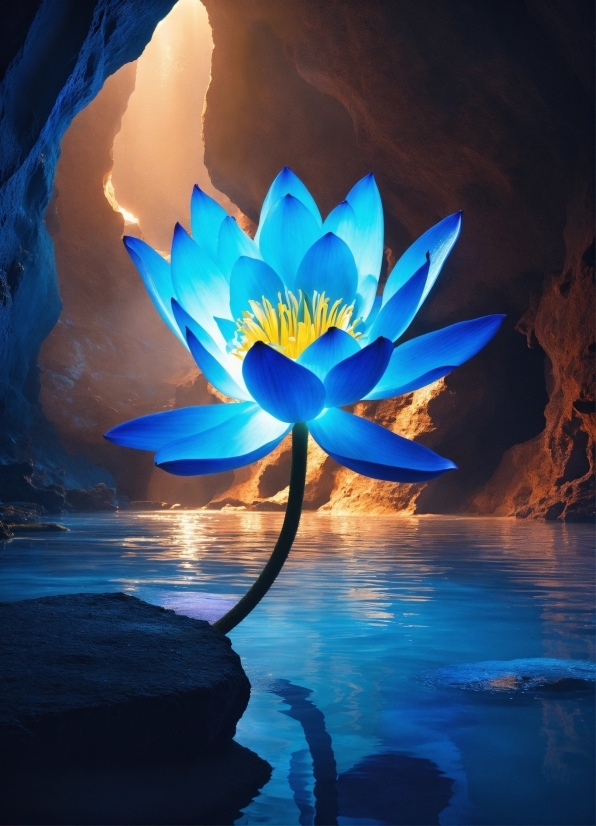 Flower, Water, Plant, Liquid, Petal, Blue