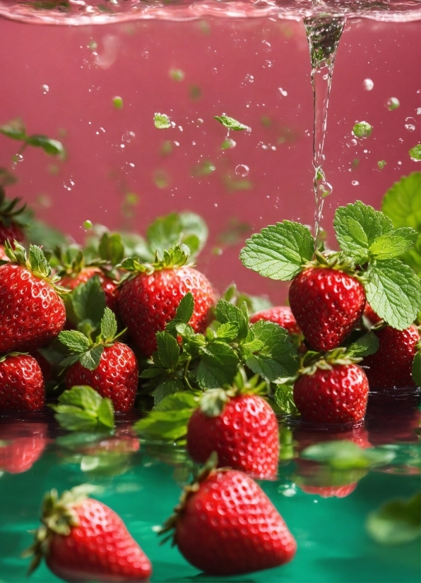 Food, Fruit, Green, Liquid, Natural Foods, Strawberry