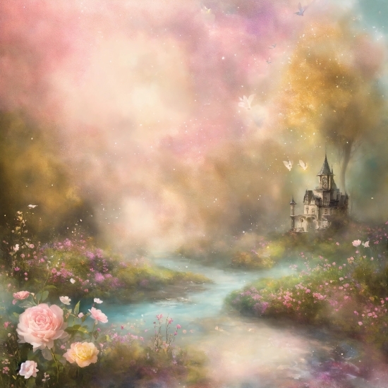 Free Ai Drawing Generator, Atmosphere, Flower, Sky, Plant, Cloud