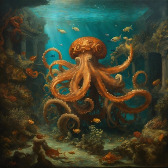 Free Fantasy Wallpaper, Marine Invertebrates, Nature, Window, Picture Frame, Organism