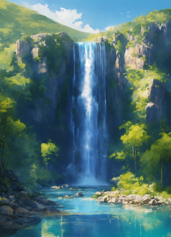 Free Hd Green Screen Footage, Water, Water Resources, Sky, Plant, Mountain