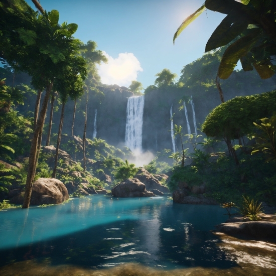 Free Stage Background Video, Water, Sky, Water Resources, Plant, Cloud