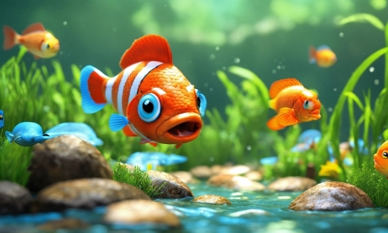 Free Wallpaper For Windows 11, Water, Anemone Fish, Nature, Underwater, Clownfish