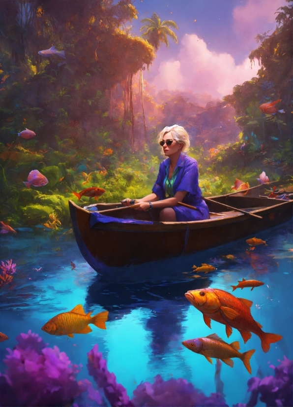Getintopc Adobe Illustrator 2021 Free Download, Water, Boat, Cloud, People In Nature, Natural Environment