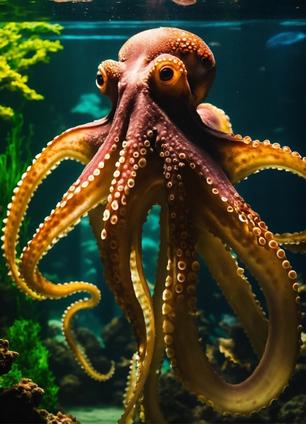 Giant Pacific Octopus, Water, Octopus, Marine Invertebrates, Cephalopod, Organism