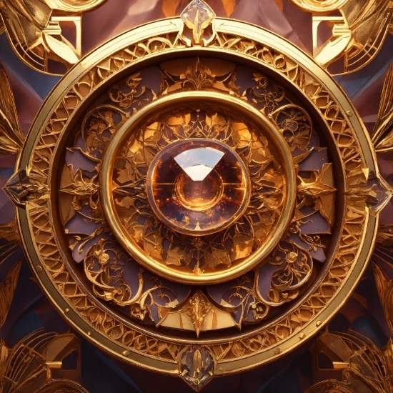 Gold, Amber, Lighting, Wood, Art, Symmetry