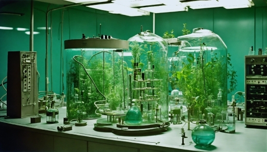 Green, Plant, Science, Laboratory Equipment, Chemistry, Display Case