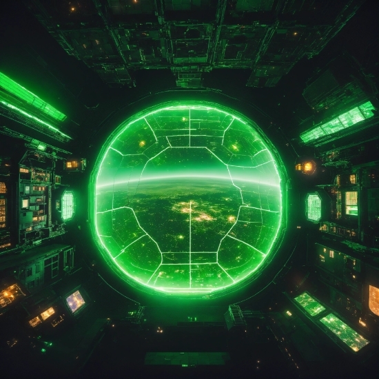 Green, Visual Effect Lighting, Electricity, Circle, Gas, Neon