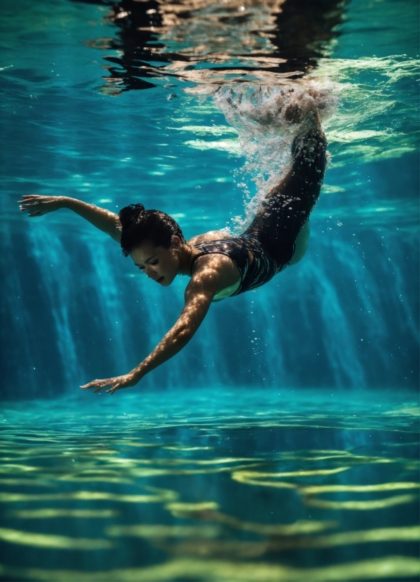 Greenery Background Hd, Water, Vertebrate, Swimming Pool, Azure, Swimmer