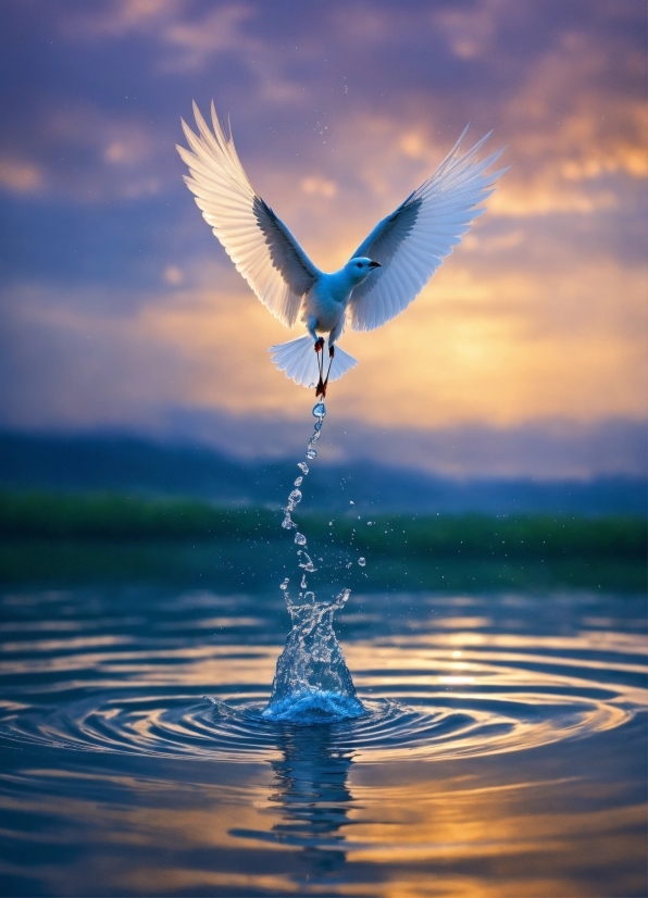 Hd Stock Images, Water, Sky, Cloud, Bird, Liquid