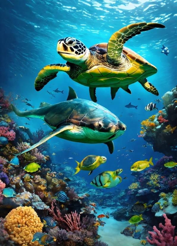 Hd Wallpaper Download 3d, Water, Vertebrate, Blue, Natural Environment, Fluid
