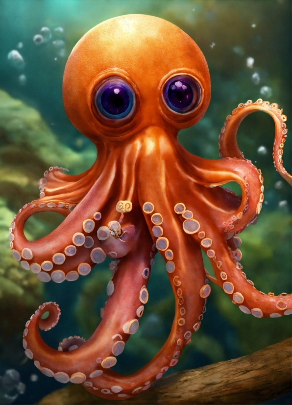 Head, Eye, Marine Invertebrates, Octopus, Giant Pacific Octopus, Natural Environment