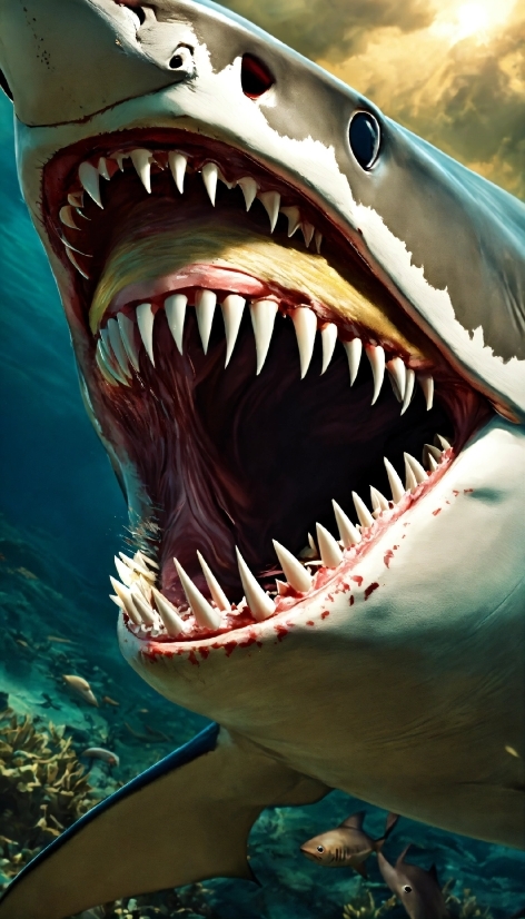 Head, Eye, Mouth, Lamniformes, Jaw, Requiem Shark