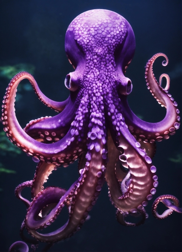 Husband And Wife Vector, Marine Invertebrates, Octopus, Purple, Cephalopod, Organism