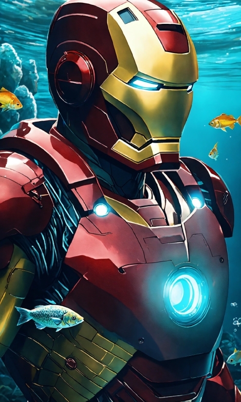 Iron Man, Cartoon, Avengers, Cg Artwork, Fictional Character, Art