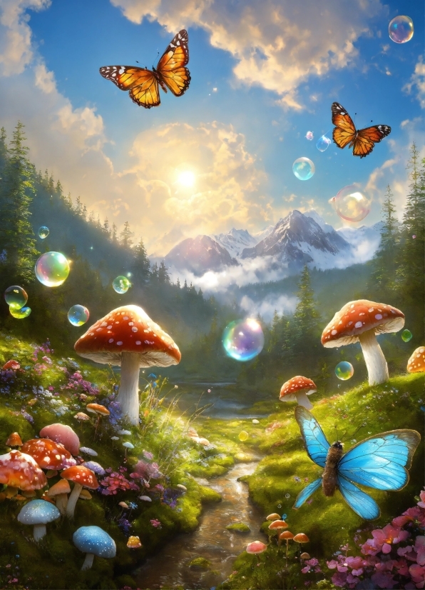 Jasper Ai Art Generator, Cloud, Sky, Ecoregion, Plant, Light