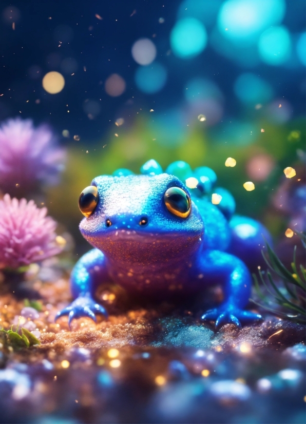 Light, Nature, Liquid, Frog, Electric Blue, Amphibian