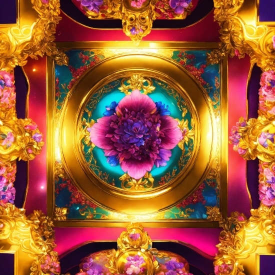 Light, Purple, Art, Gold, Magenta, Symmetry
