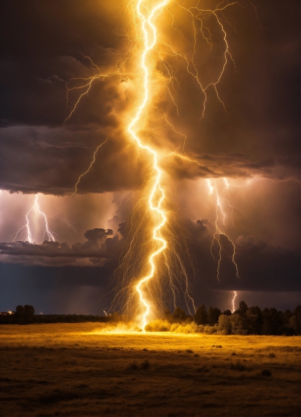 Lightning, Thunder, Sky, Thunderstorm, Atmosphere, Ecoregion