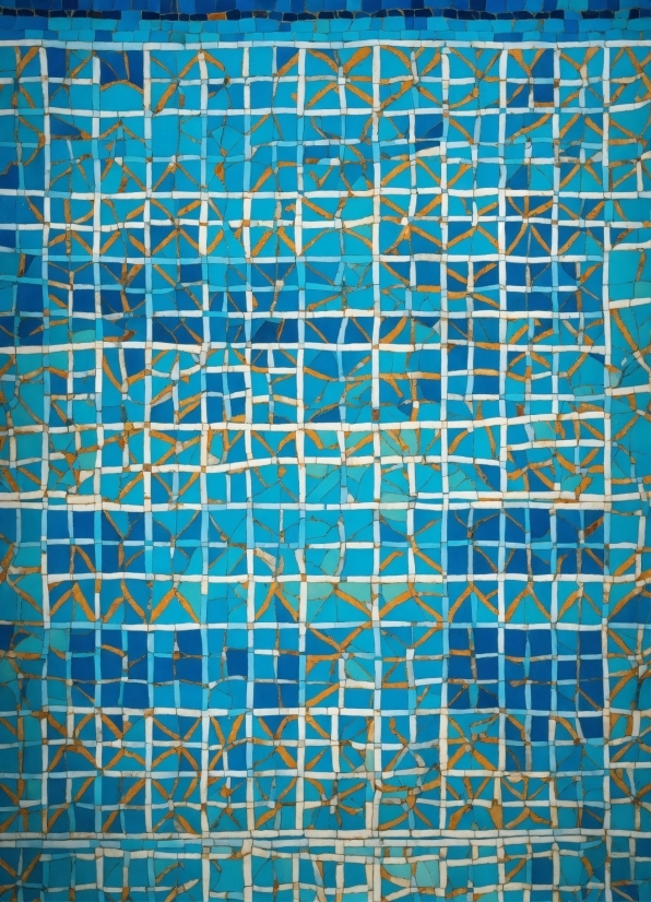 Line, Rectangle, Electric Blue, Symmetry, Pattern, Art