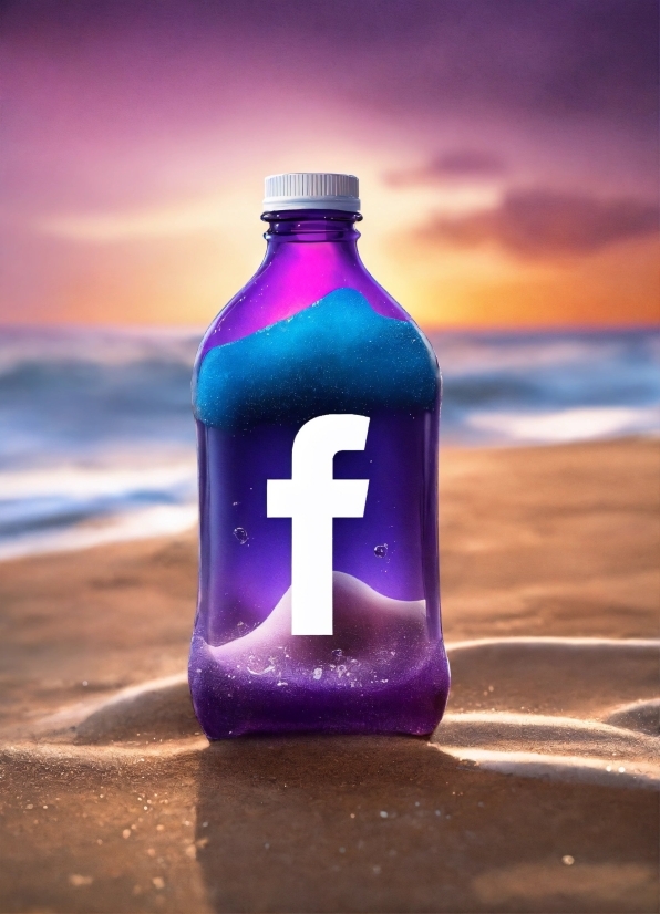 Liquid, Bottle, Drinkware, Beach, Fluid, Purple