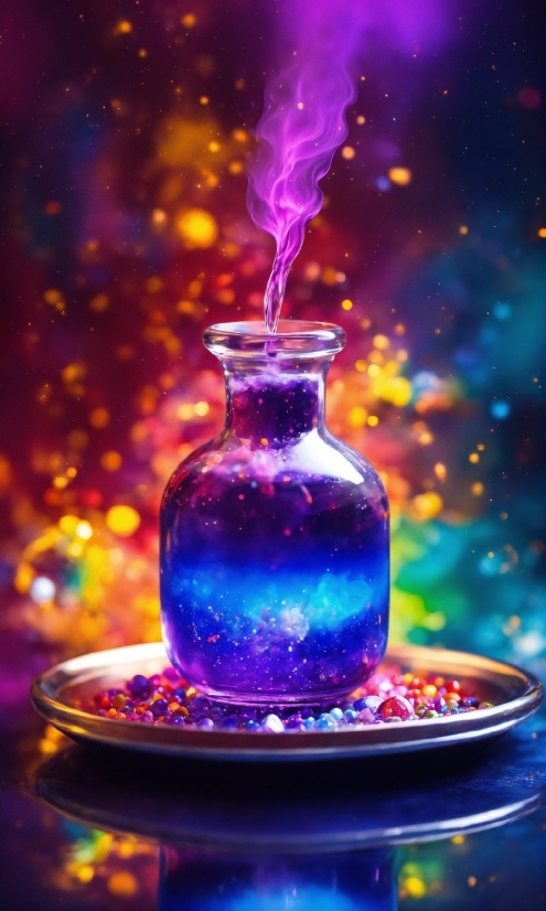 Liquid, Drinkware, Light, Purple, Fluid, Lighting