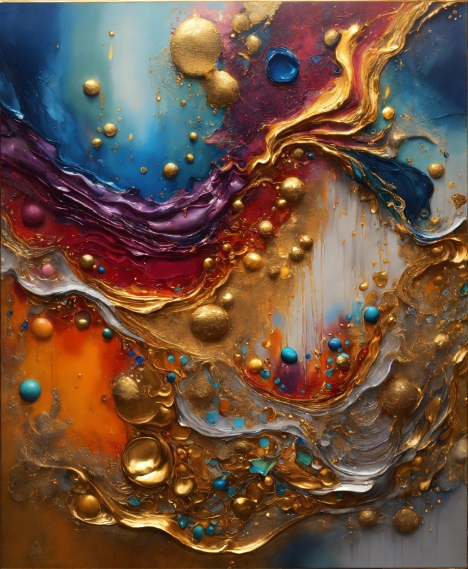 Liquid, Organism, Water, Art, Painting, Pattern