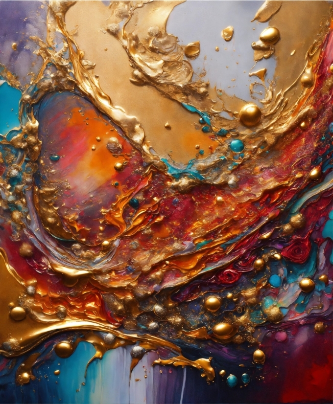Liquid, Water, Amber, Fluid, Art, Glass
