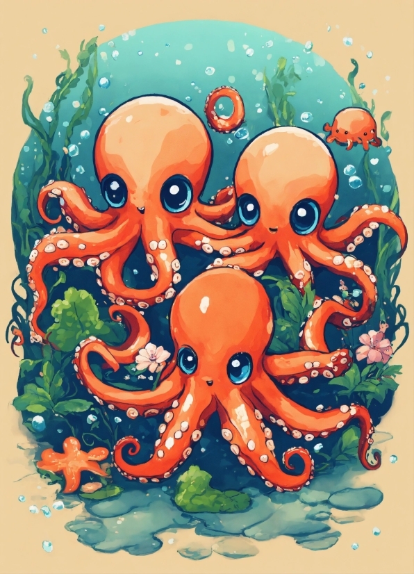 Marine Invertebrates, Octopus, Azure, Giant Pacific Octopus, Cephalopod, Organism