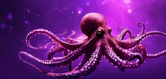 Marine Invertebrates, Octopus, Underwater, Purple, Giant Pacific Octopus, Cephalopod