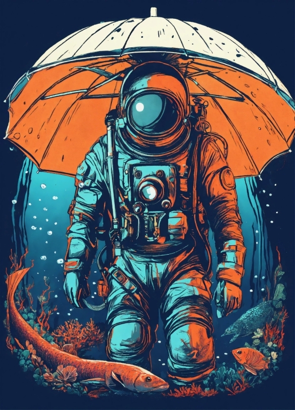 Organism, Sleeve, Art, Umbrella, Painting, Space