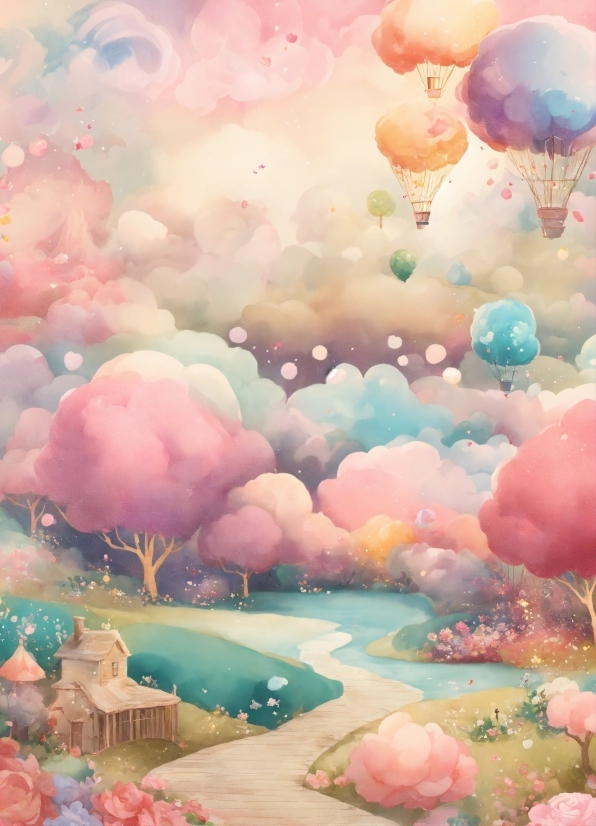 Photograph, Cloud, Nature, Azure, Paint, Balloon